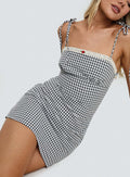 Burkes Mini Dress Black Check