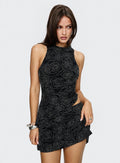 Forget Me Diamonte Mini Skirt Black