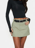 Gonzales Mini Skirt Olive