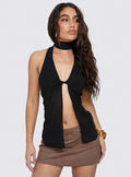 Scarface Tie Top Black