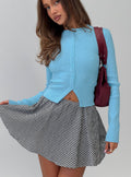 Sohogirl Flowy Mini Skirt Black / White Gingham