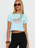 Love From Sorrento Graphic Top Blue