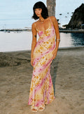 Lauraline Maxi Dress Pink / Floral