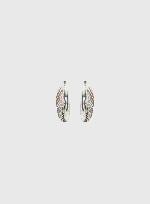 Aster Layered Hoops Silver