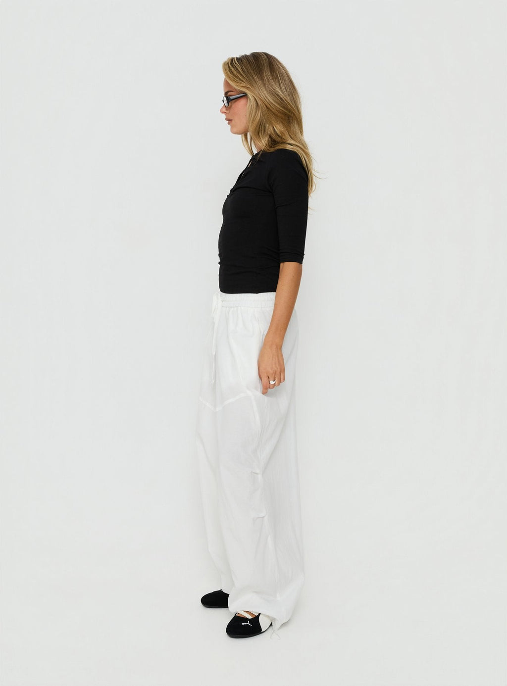 Mankind Baggy Cargo Pants White