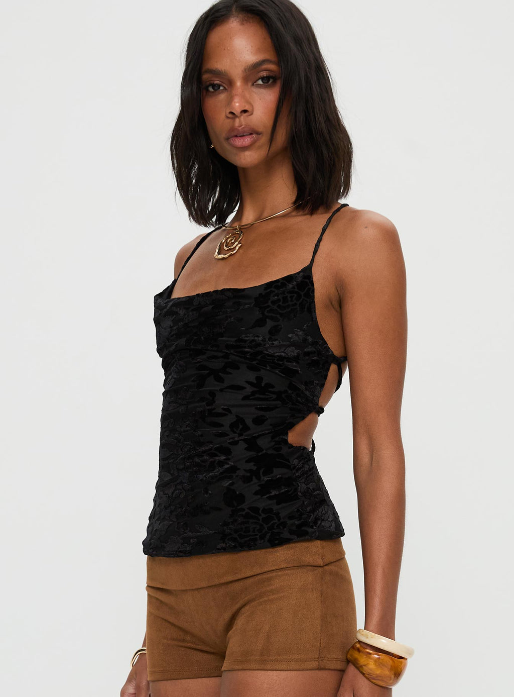 Celena Halter Top Black