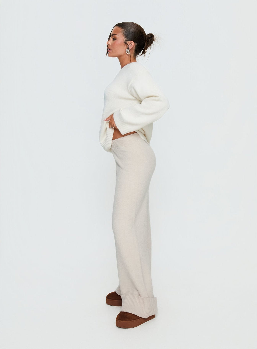 Shinead Cuffed Pants White
