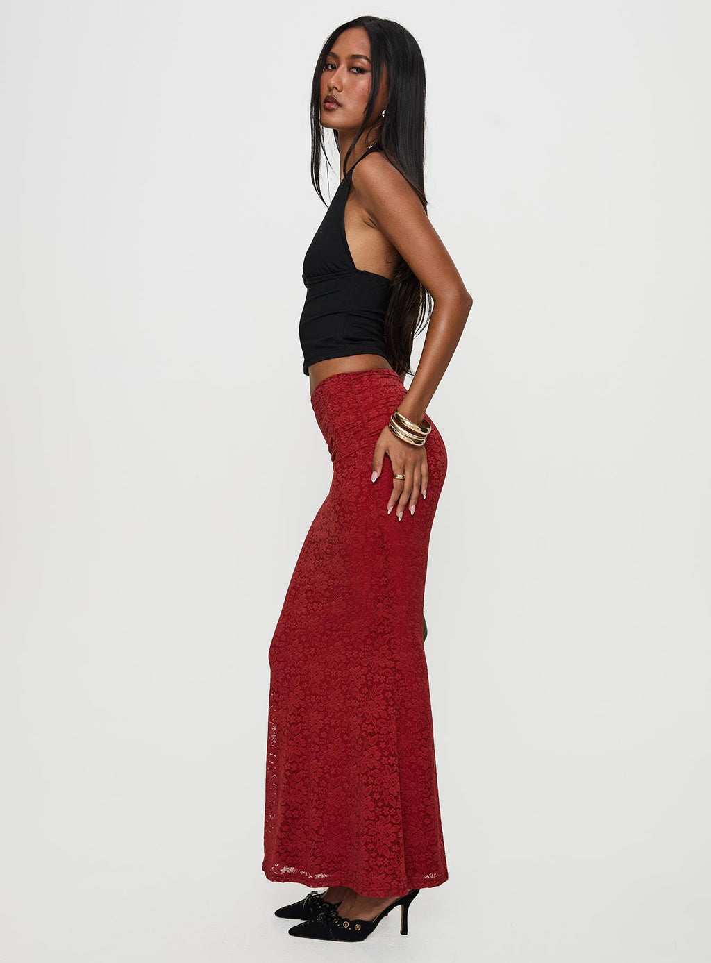 Silene Maxi Skirt Red