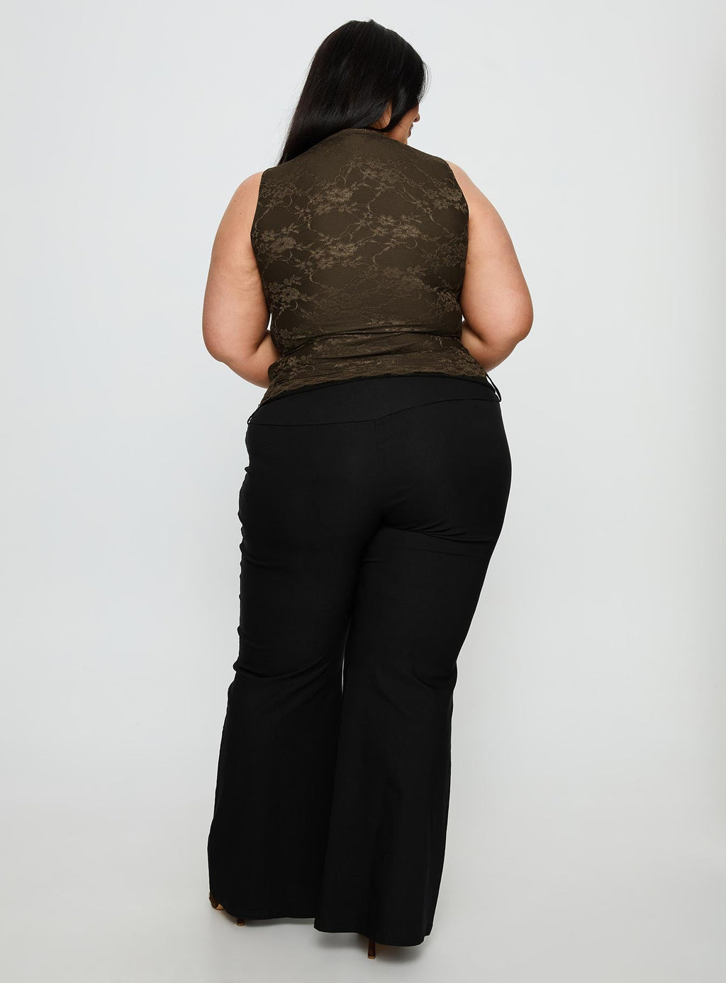 Twinflame Low Rise Hardware Pants Black Curve