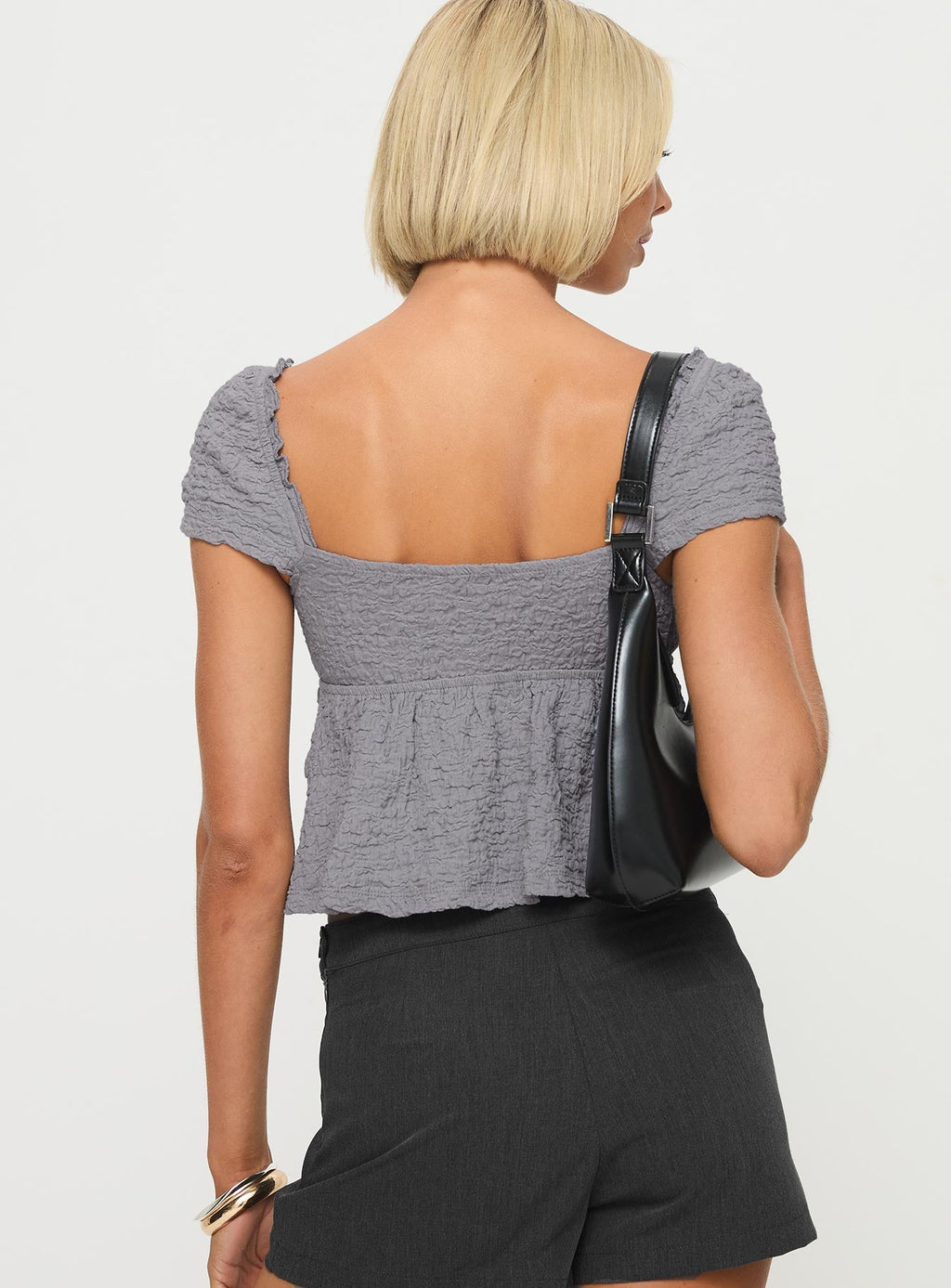 Kellan Cap Sleeve Top Blue