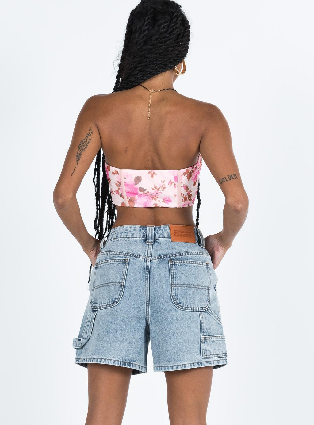 Lou Carpenter Denim Shorts Light Wash