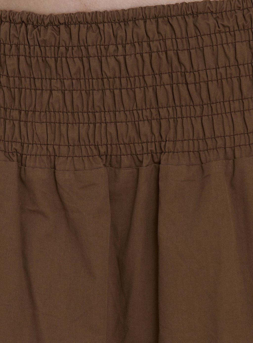 Thessa Ruched Maxi Skirt Chocolate