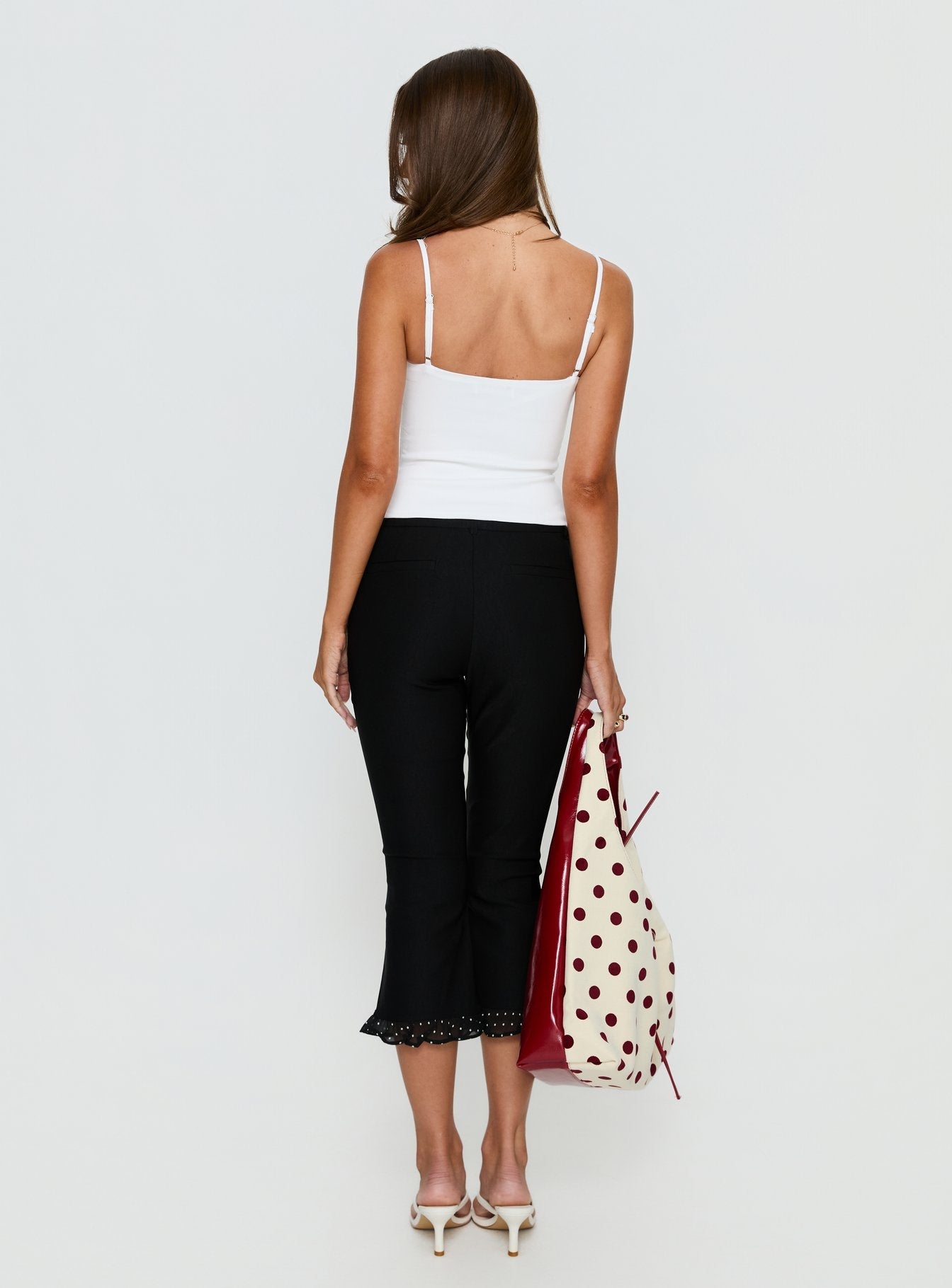 Darsie Frill Capri Black Polka Dot