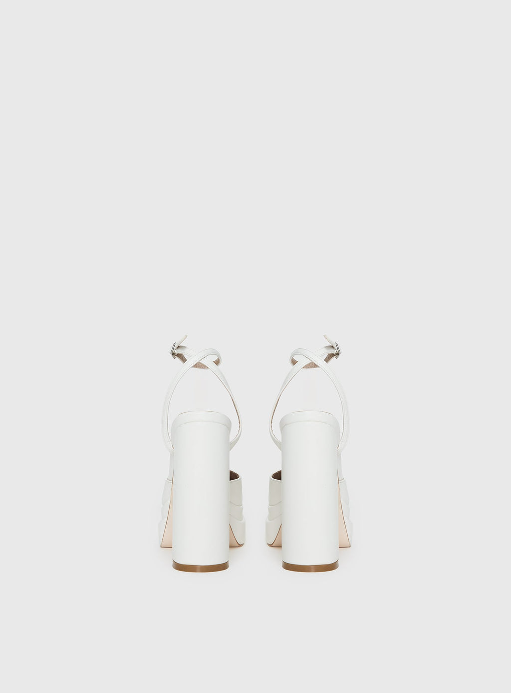 Alto Platform Heels Matte White