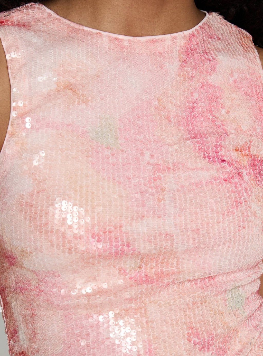 Yumiko Sequin Romper Pink Floral