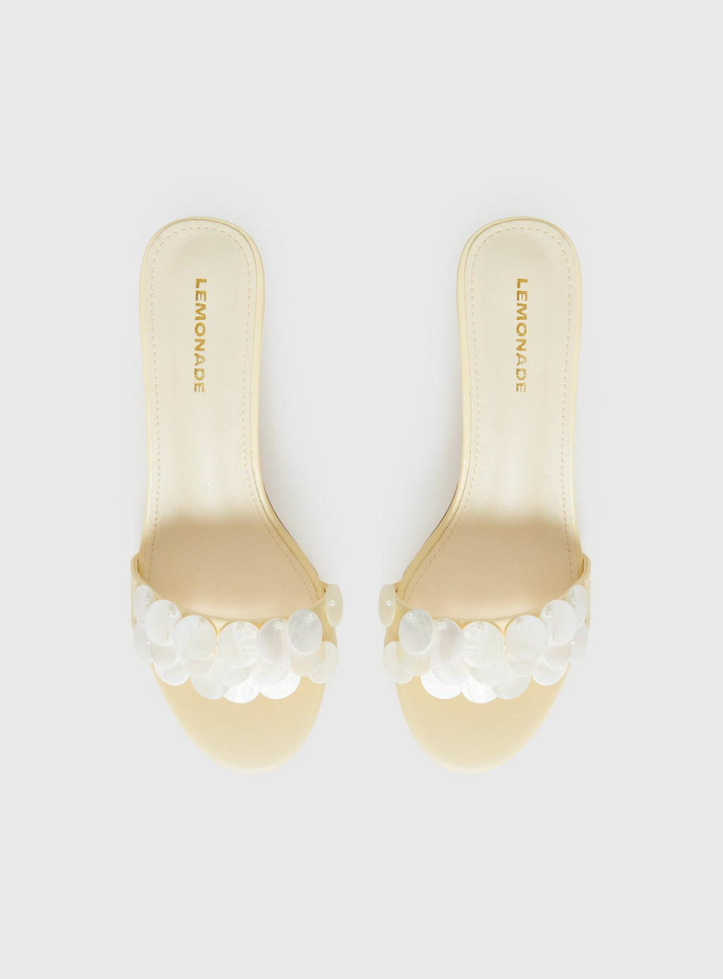Early Pop Sequin Heels Yellow