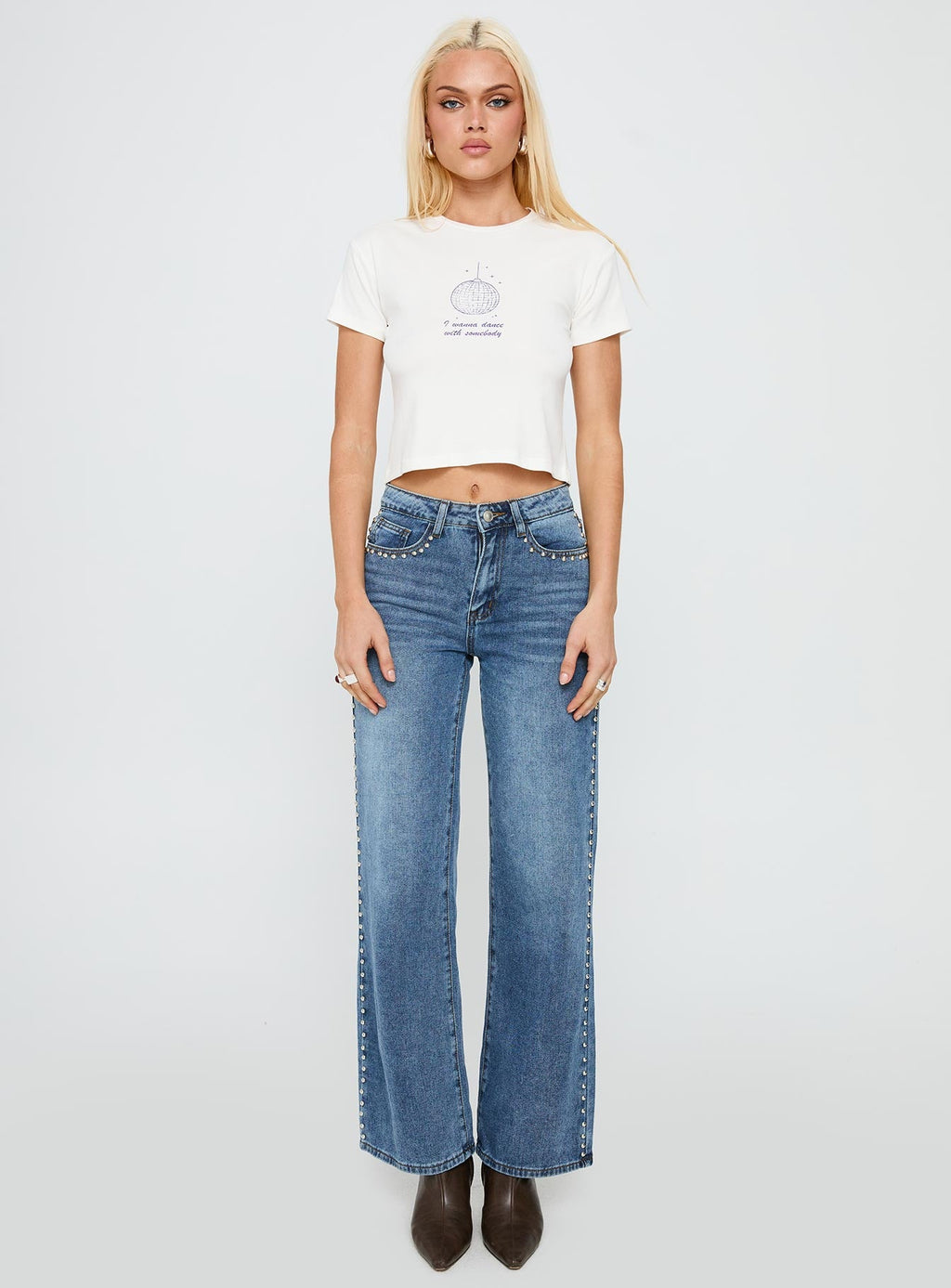 My Girl Graphic Top White