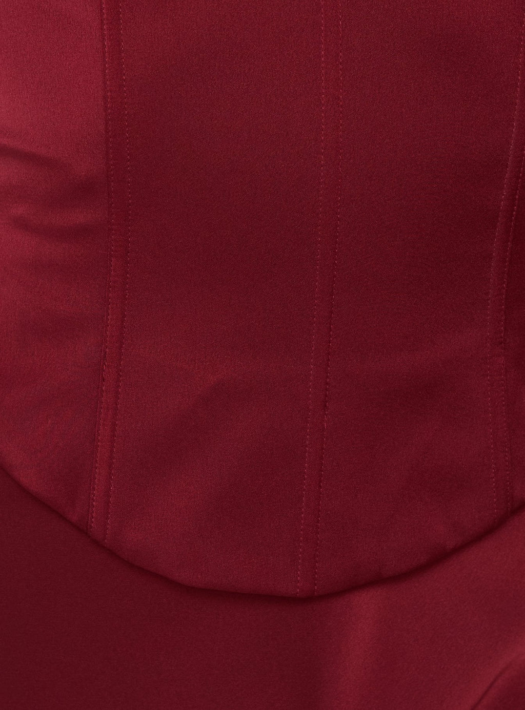 Devotedness Satin Corset Maxi Dress Deep Red