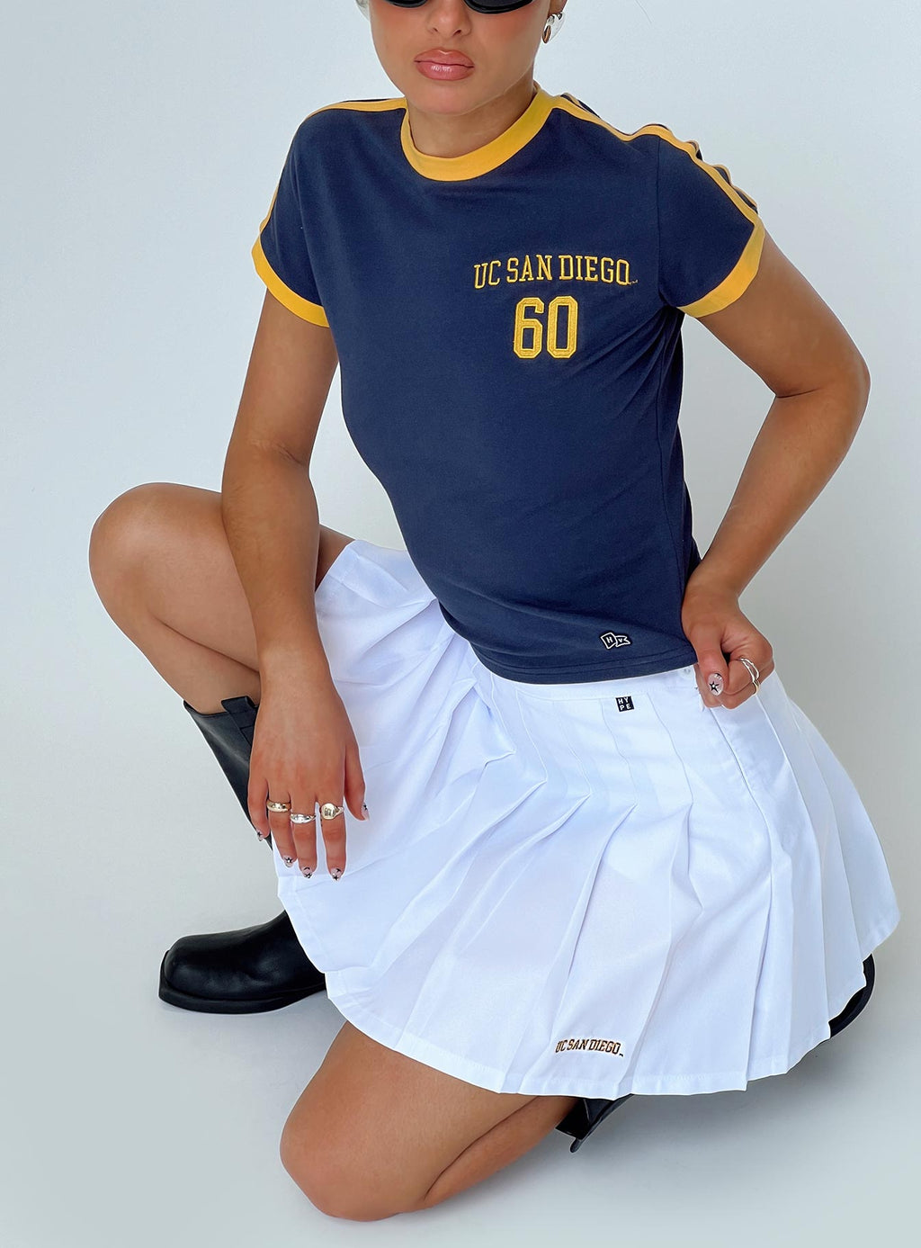 UCSD Goalie Baby Tee Navy