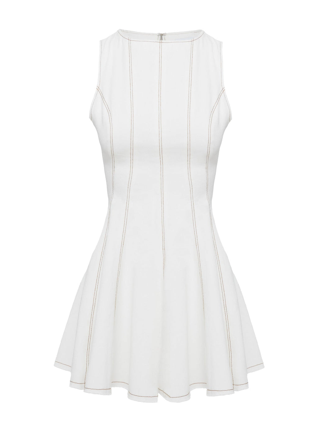 Composure Pleat Mini Dress White
