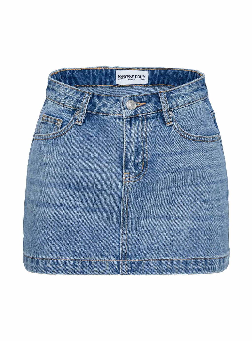 Fossils Denim Mini Skirt Blue Tall