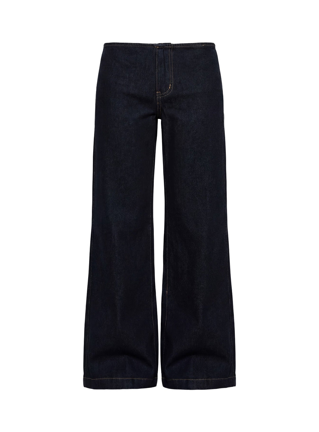 Buenos No Waist Low Rise Straight Leg Jeans Raw Denim