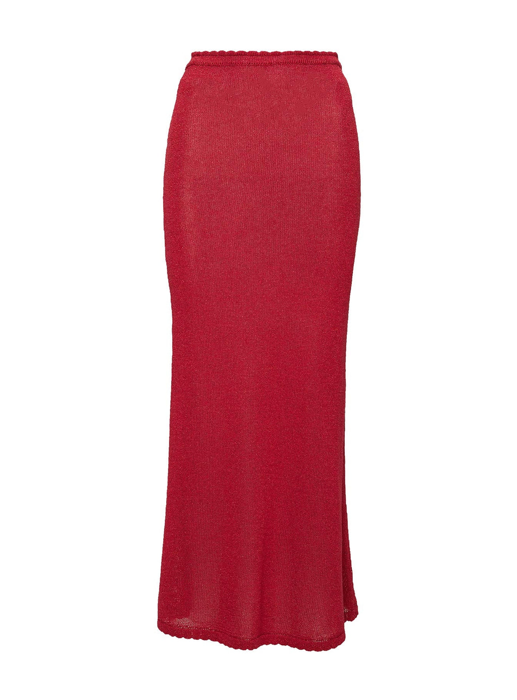 Hugs & Kisses Knit Maxi Skirt Red