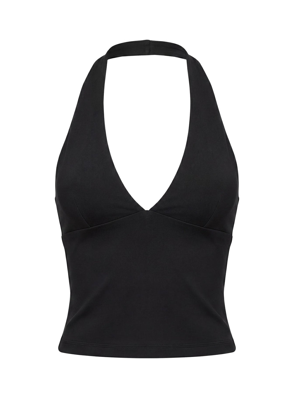 Habitual Active Longline Plunge Neck Tank Top Black