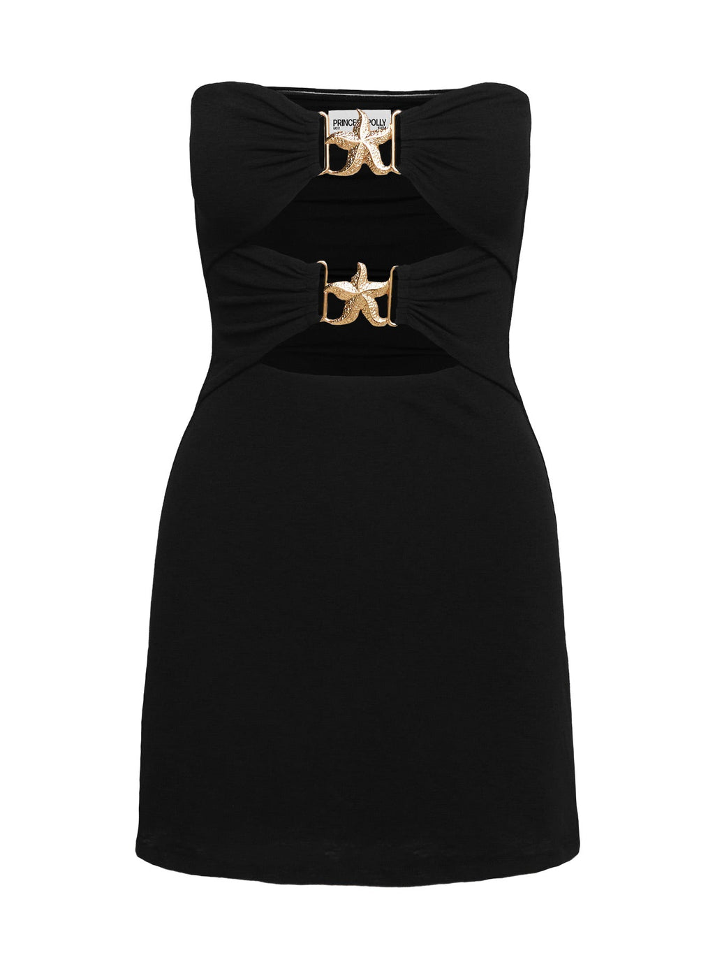 Nika Strapless Mini Dress Black