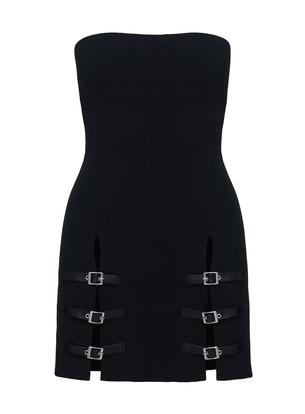 Pleasance Strapless Mini Dress Black